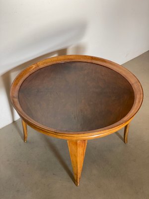 Art Deco Round Coffee Table, 1940s-NPC-1431776