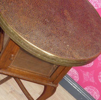 Art Deco Round Side Table in Brass, 1920s-AFE-2028373