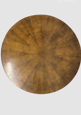 Art Deco Round Walnut Veneer Coffee Table, 1929-YBH-2027880