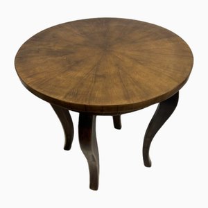 Art Deco Round Walnut Veneer Coffee Table, 1929-YBH-2027880