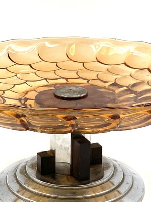 Art Deco Scaled Glass Centerpiece, France, 1930s-TXN-1420552