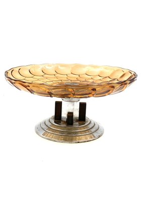 Art Deco Scaled Glass Centerpiece, France, 1930s-TXN-1420552