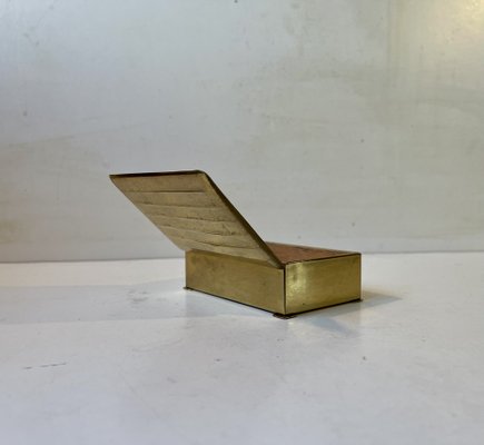 Art Deco Scandinavian Box in Brass, 1930s-LCR-1794894