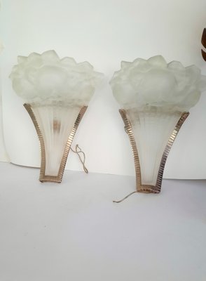 Art Deco Sconces by Rene Lalique, 1920s, Set of 2-EAI-1794199