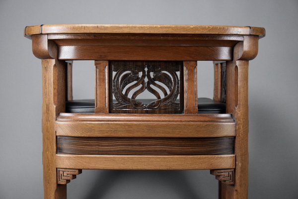 Art Deco Sculptural Wooden Armchair, 1928-IEI-1729573