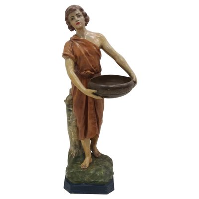 Art Deco Sculpture of Woman, 1930s-TZ-950070