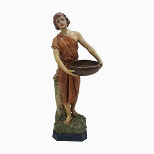 Art Deco Sculpture of Woman, 1930s-TZ-950070