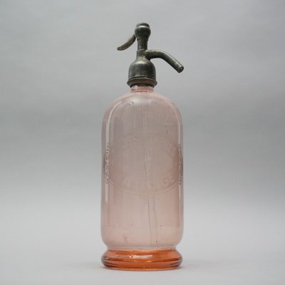 Art Deco Seltzer Rosa Soda Syphon from Freres Bellevue Hayange-RST-1320551