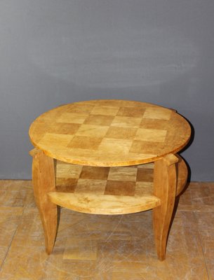 Art Deco Side Table in Birch, Norway, 1930s-BCR-1402807