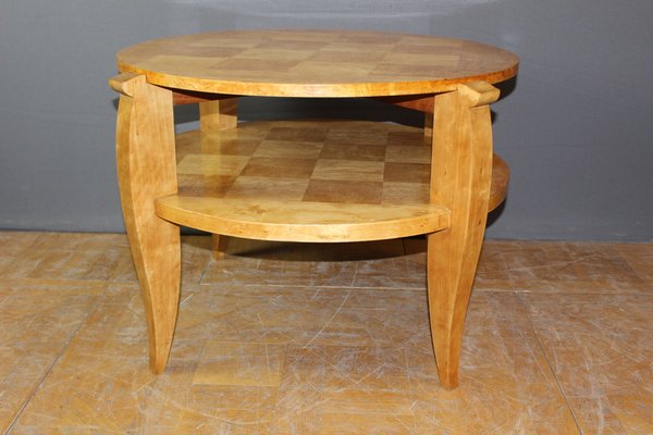 Art Deco Side Table in Birch, Norway, 1930s-BCR-1402807