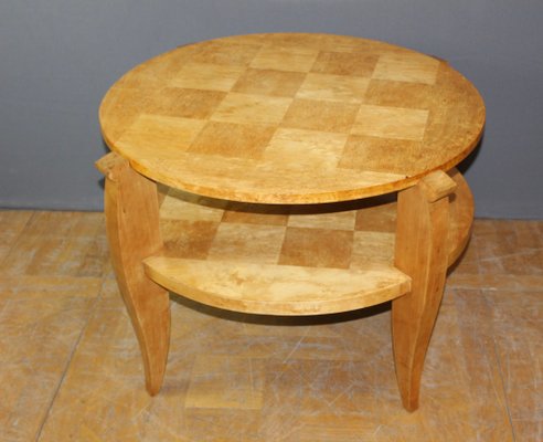 Art Deco Side Table in Birch, Norway, 1930s-BCR-1402807