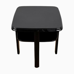 Art Deco Side Table in High Gloss Black Lacquer, 1940s, Germany-VMP-1087825