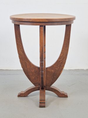 Art Deco Side Table in Oak, 1920-AXJ-2043118