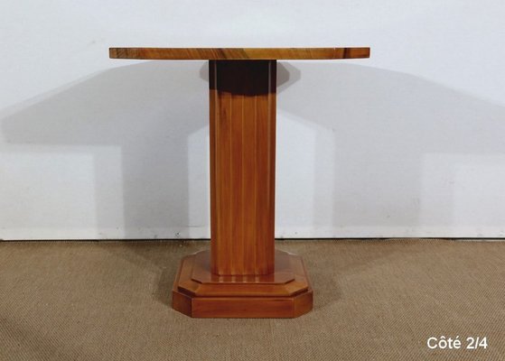 Art Deco Side Table in Walnut and Cherry, 1930s-RVK-1317764