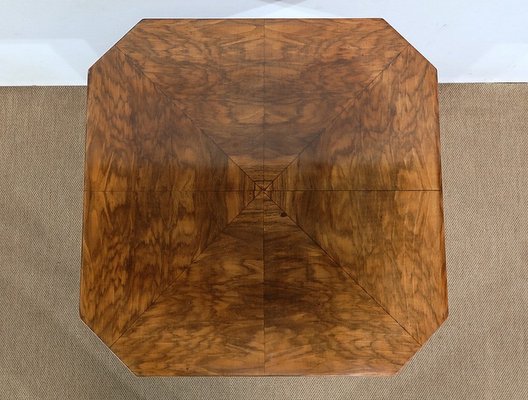 Art Deco Side Table in Walnut and Cherry, 1930s-RVK-1317764