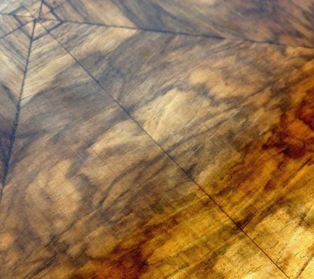 Art Deco Side Table in Walnut and Cherry, 1930s-RVK-1317764