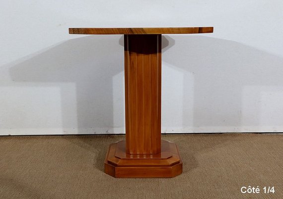 Art Deco Side Table in Walnut and Cherry, 1930s-RVK-1317764