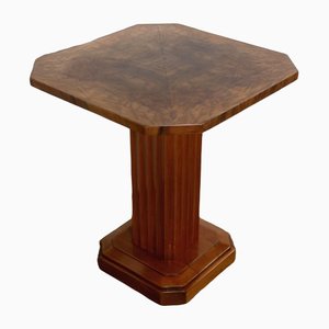 Art Deco Side Table in Walnut and Cherry, 1930s-RVK-1317764