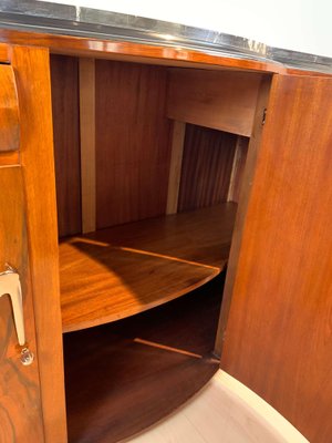 Art Deco Sideboard, Walnut Veneer, Nickel Fittings, France, circa 1930-NNB-1073192