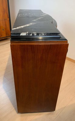 Art Deco Sideboard, Walnut Veneer, Nickel Fittings, France, circa 1930-NNB-1073192