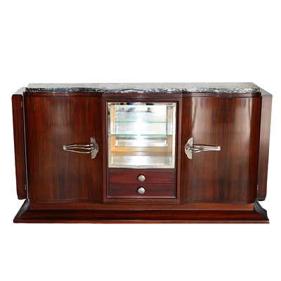 Art Deco Sideboard with Glass Cabinet-KGI-929136