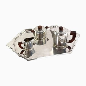 Art Deco Silver Coffee Set from Christofle, 1920s, Set of 4-JUZ-1406277