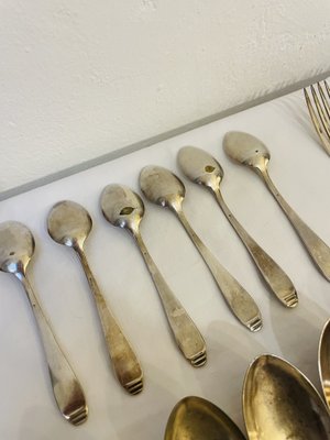 Art Deco Silver Cutlery, 1920s, Set of 36-RZY-1751975