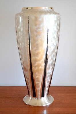 Art Deco Silver-Plated Metal Floor Vase from WMF Ikora, 1930s-OV-1017476