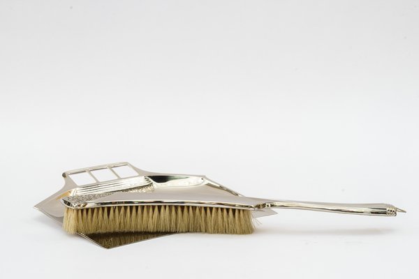 Art Deco Silvered Broom and Shovel from WMF, Germany ,1920s, Set of 2-SPD-1718430