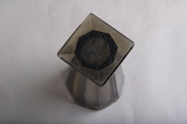 Art Deco Smoked Glass Vase, 1910s-DQ-993921