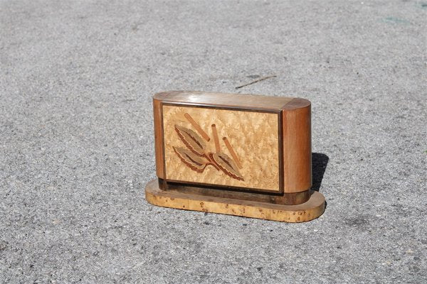 Art Deco Sorrento Box with Precious Wood Inlay, 1930s-EH-1076153