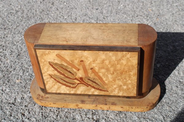 Art Deco Sorrento Box with Precious Wood Inlay, 1930s-EH-1076153