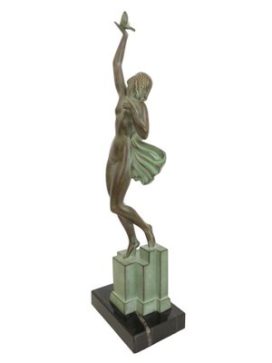 Art Deco Spelter Message Sculpture by Pierre Le Faguays and Max Le Verrier-QGS-1022008