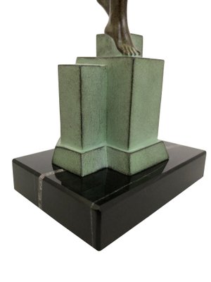 Art Deco Spelter Message Sculpture by Pierre Le Faguays and Max Le Verrier-QGS-1022008