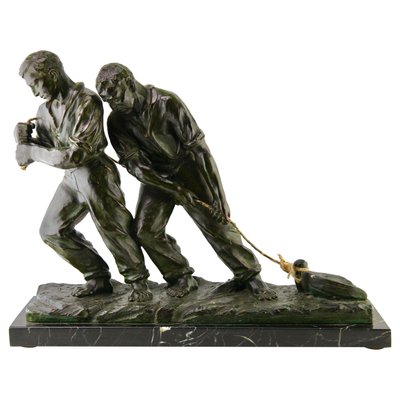 Art Deco Spelter Sculpture by G Carli-MJY-1148666