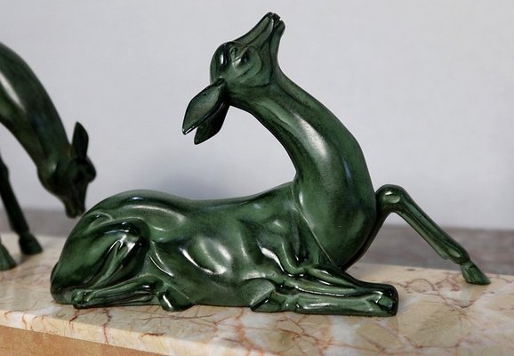 Art Deco Stag & Deer, 20th-Century-RVK-1123560