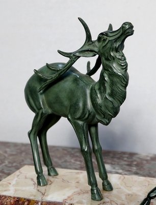 Art Deco Stag & Deer, 20th-Century-RVK-1123560