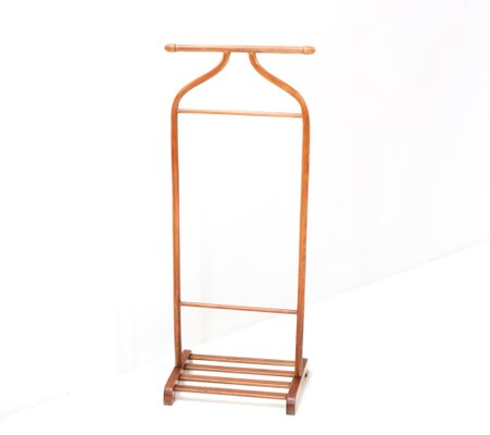 Art Deco Stained Valet Stand in Beech and Bentwood from Thonet Vienna, 1920s-MY-1254353