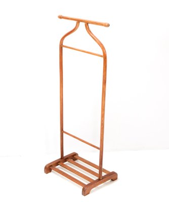 Art Deco Stained Valet Stand in Beech and Bentwood from Thonet Vienna, 1920s-MY-1254353