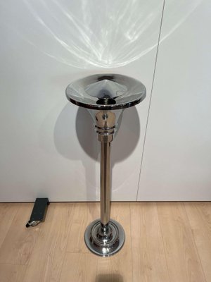 Art Deco Standing Ashtray in Polished and Chromed Metal, Switzerland, 1930-NNB-1320870