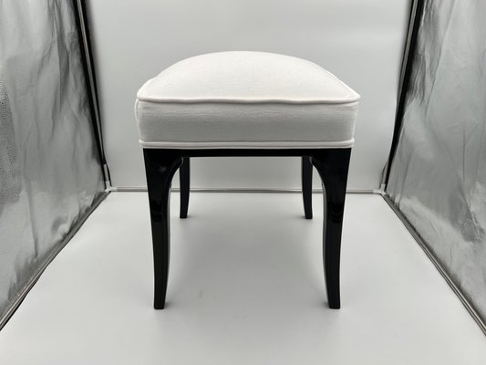 Art Deco Stool in Black Lacquered Oak, France, 1940s-NNB-1192542