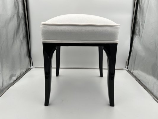 Art Deco Stool in Black Lacquered Oak, France, 1940s-NNB-1192542