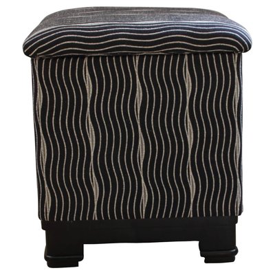 Art Deco Stool / Pouff with Fold-Up Seat, France, circa 1930-NNB-628564