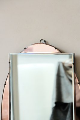 Art Deco Style Bicolor Beveled Mirror, 1950s-YRI-1805286