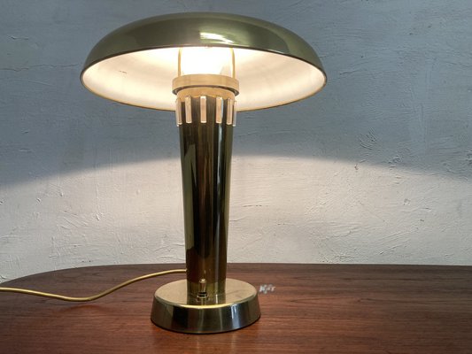 Art Deco Style Brass Table Lamp, 1970s-1980s-AET-1722723