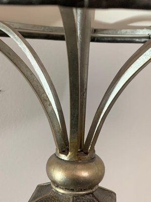 Art Deco Style Brutalist Metal Table Lamp, 1980s-IJR-1777748