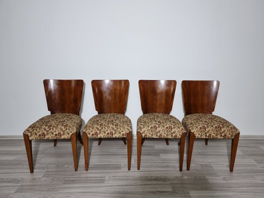 Art Deco Style Dining Chairs attributed to Jindrich Halabala, 1940s, Set of 4-QJA-1417750