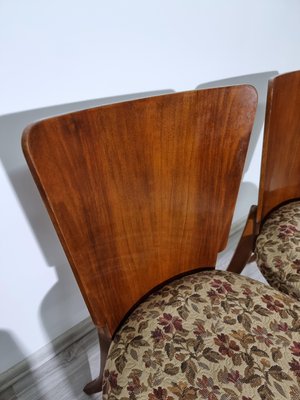 Art Deco Style Dining Chairs attributed to Jindrich Halabala, 1940s, Set of 4-QJA-1417750