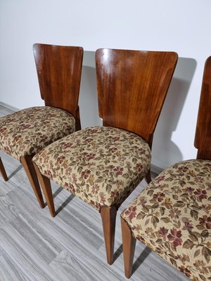 Art Deco Style Dining Chairs attributed to Jindrich Halabala, 1940s, Set of 4-QJA-1417750