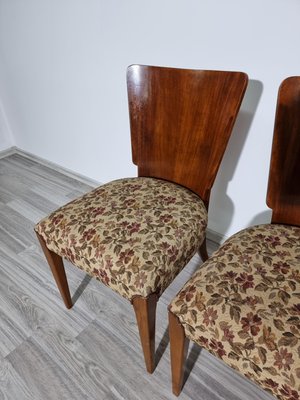 Art Deco Style Dining Chairs attributed to Jindrich Halabala, 1940s, Set of 4-QJA-1417750